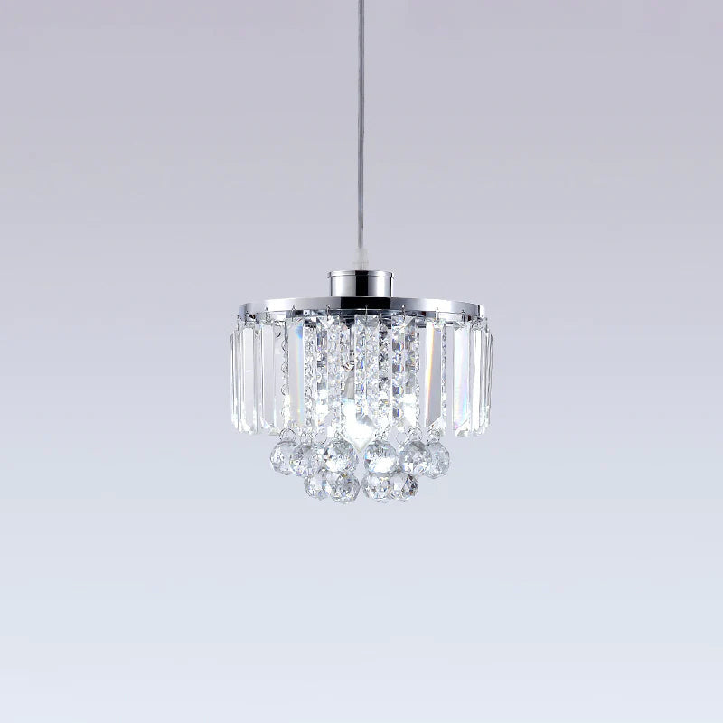 Clear Crystal  Linear Pendant Light