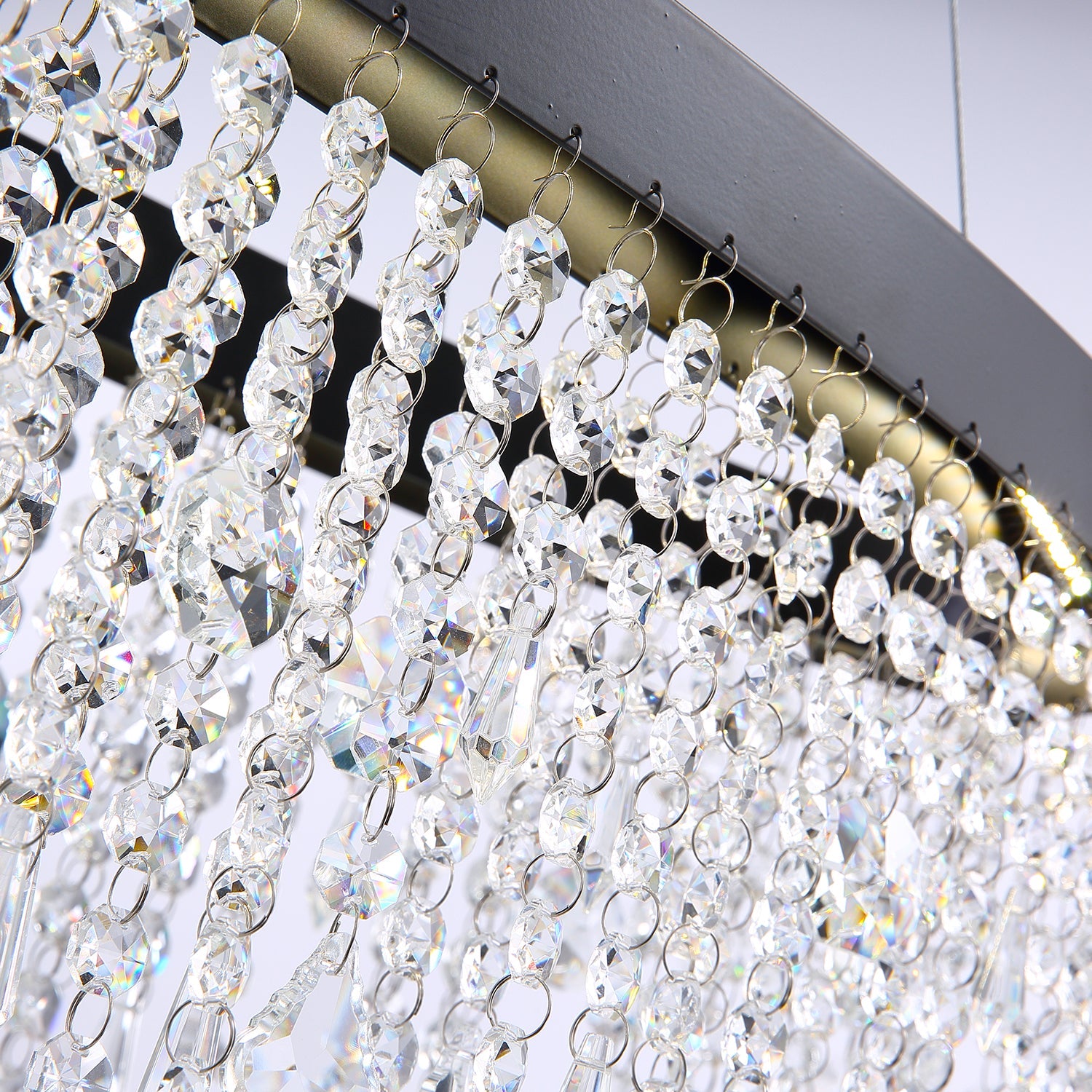 Oval Crystal Raindrop Chandelier - Detail | Sofary