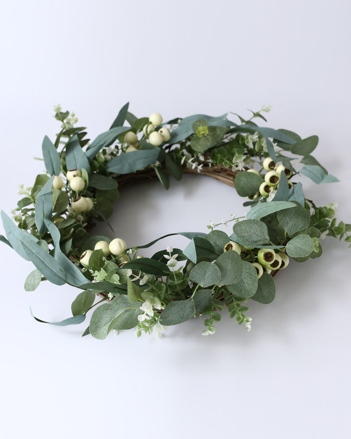 Snow Berry Olive Eucalyptus Wreath