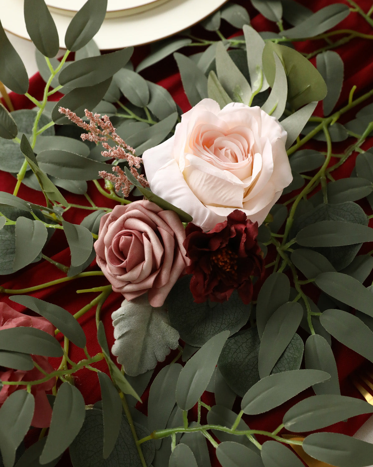 Best Full Peonies Roses Centerpiece Wedding