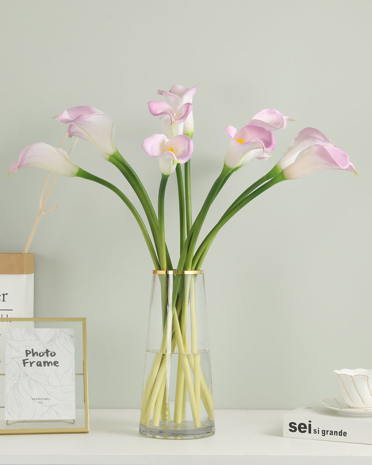 Large Faux Real Touch Calla lily Stem