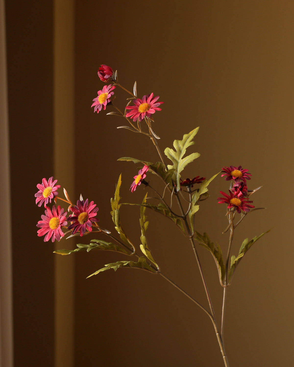 Artificial Daisy Wildflowers Burgundy