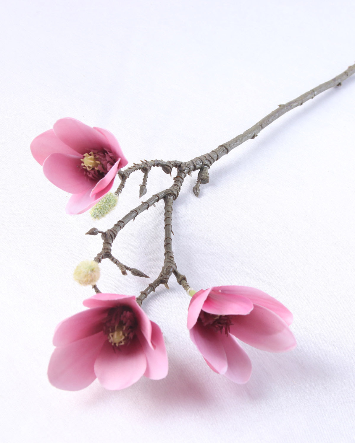 Real Touch Silk Magnolia Flowers Pink