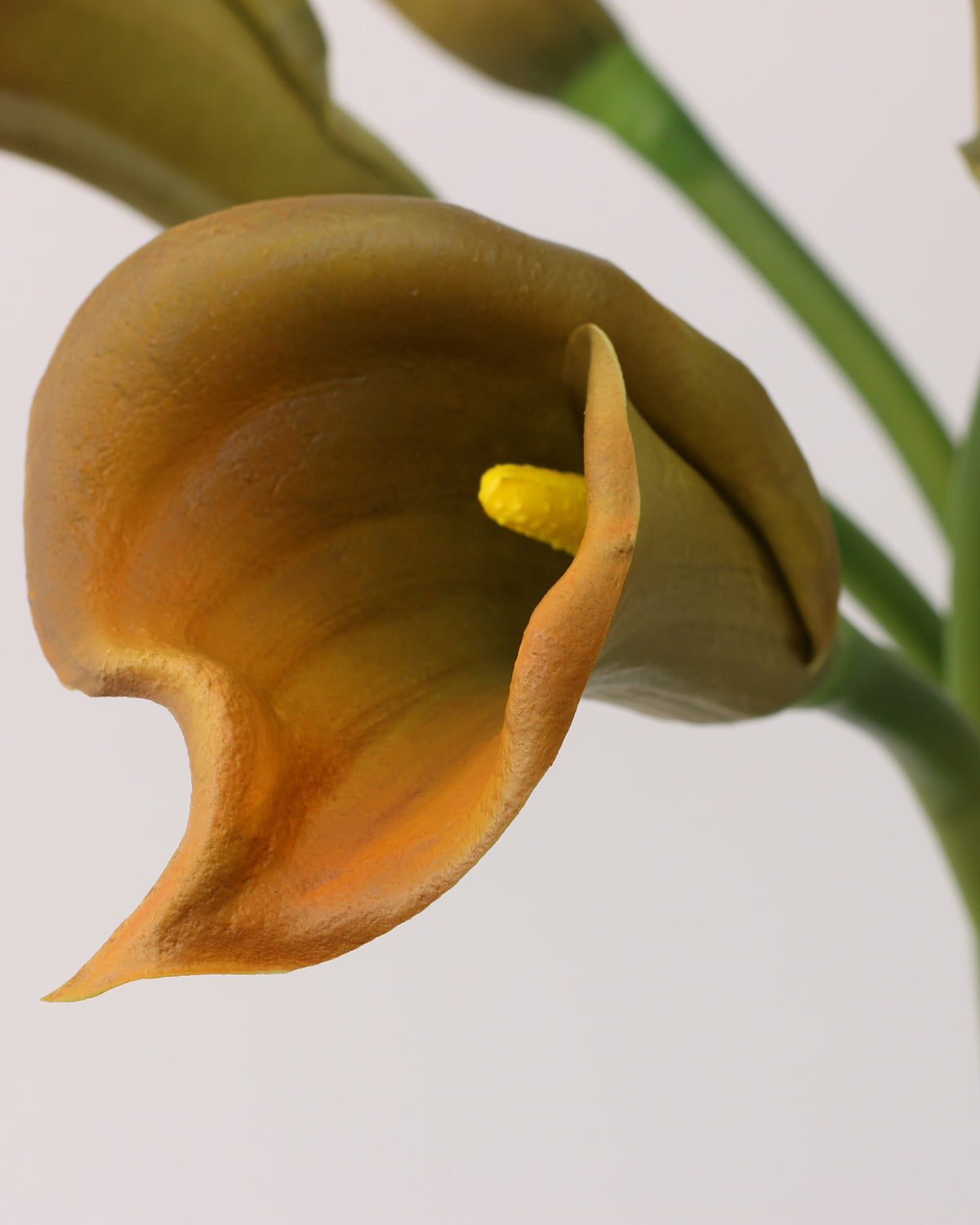 Artificial Real Touch Calla Lily Ochre